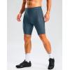 image:imageBikewa Mens Bike Shorts 4D Padded Cycling Shorts for Men Road Riding Biking Bicycle Zipper PocketsBlue Grey