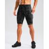 image:imageBikewa Mens Bike Shorts 4D Padded Cycling Shorts for Men Road Riding Biking Bicycle Zipper PocketsCamo Black