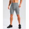 image:imageBikewa Mens Bike Shorts 4D Padded Cycling Shorts for Men Road Riding Biking Bicycle Zipper PocketsLight Grey
