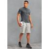 image:imageBikewa Mens Cycling Jersey Moisture Wicking Short Sleeve UPF Half Zip Bike Road Riding Biking Shirts for Men Zipper PocketsDark Grey