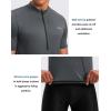 image:imageBikewa Mens Cycling Jersey Moisture Wicking Short Sleeve UPF Half Zip Bike Road Riding Biking Shirts for Men Zipper PocketsDark Grey