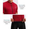 image:imageBikewa Mens Cycling Jersey Moisture Wicking Short Sleeve UPF Half Zip Bike Road Riding Biking Shirts for Men Zipper PocketsDark Red