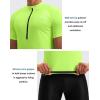 image:imageBikewa Mens Cycling Jersey Moisture Wicking Short Sleeve UPF Half Zip Bike Road Riding Biking Shirts for Men Zipper PocketsFluorescent Green