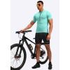 image:imageBikewa Mens Cycling Jersey Moisture Wicking Short Sleeve UPF Half Zip Bike Road Riding Biking Shirts for Men Zipper PocketsLight Green