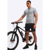 image:imageBikewa Mens Cycling Jersey Moisture Wicking Short Sleeve UPF Half Zip Bike Road Riding Biking Shirts for Men Zipper PocketsLight Grey