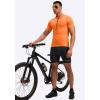 image:imageBikewa Mens Cycling Jersey Moisture Wicking Short Sleeve UPF Half Zip Bike Road Riding Biking Shirts for Men Zipper PocketsOrange