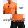 image:imageBikewa Mens Cycling Jersey Moisture Wicking Short Sleeve UPF Half Zip Bike Road Riding Biking Shirts for Men Zipper PocketsOrange