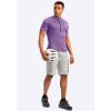 image:imageBikewa Mens Cycling Jersey Moisture Wicking Short Sleeve UPF Half Zip Bike Road Riding Biking Shirts for Men Zipper PocketsPurple