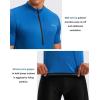 image:imageBikewa Mens Cycling Jersey Moisture Wicking Short Sleeve UPF Half Zip Bike Road Riding Biking Shirts for Men Zipper PocketsRoyal Blue