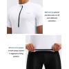 image:imageBikewa Mens Cycling Jersey Moisture Wicking Short Sleeve UPF Half Zip Bike Road Riding Biking Shirts for Men Zipper PocketsWhite