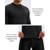 image:imageBikewa Mens Cycling Jersey with 31 Rear Zipper Pockets Long Sleeve Moisture Wicking UPF 50 Half Zip Riding Bike ShirtsBlack