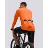 image:imageBikewa Mens Cycling Jersey with 31 Rear Zipper Pockets Long Sleeve Moisture Wicking UPF 50 Half Zip Riding Bike ShirtsOrange