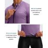 image:imageBikewa Mens Cycling Jersey with 31 Rear Zipper Pockets Long Sleeve Moisture Wicking UPF 50 Half Zip Riding Bike ShirtsPurple