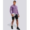 image:imageBikewa Mens Cycling Jersey with 31 Rear Zipper Pockets Long Sleeve Moisture Wicking UPF 50 Half Zip Riding Bike ShirtsPurple