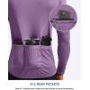 image:imageBikewa Mens Cycling Jersey with 31 Rear Zipper Pockets Long Sleeve Moisture Wicking UPF 50 Half Zip Riding Bike ShirtsPurple