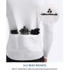 image:imageBikewa Mens Cycling Jersey with 31 Rear Zipper Pockets Long Sleeve Moisture Wicking UPF 50 Half Zip Riding Bike ShirtsWhite