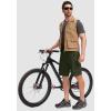 image:imageBikewa Mens Mountain Bike Shorts 3D Padded Loosefit Biking Riding Cycling Bicycle Biker Shorts Zipper PocketsArmy Green
