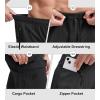image:imageBikewa Mens Mountain Bike Shorts 3D Padded Loosefit Biking Riding Cycling Bicycle Biker Shorts Zipper PocketsBlack Grey