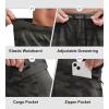 image:imageBikewa Mens Mountain Bike Shorts 3D Padded Loosefit Biking Riding Cycling Bicycle Biker Shorts Zipper PocketsCamo Green