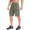 image:imageBikewa Mens Mountain Bike Shorts 3D Padded Loosefit Biking Riding Cycling Bicycle Biker Shorts Zipper PocketsGreen