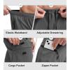 image:imageBikewa Mens Mountain Bike Shorts 3D Padded Loosefit Biking Riding Cycling Bicycle Biker Shorts Zipper PocketsGrey Black