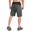 image:imageBikewa Mens Mountain Bike Shorts 3D Padded Loosefit Biking Riding Cycling Bicycle Biker Shorts Zipper PocketsGrey Black