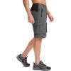 image:imageBikewa Mens Mountain Bike Shorts 3D Padded Loosefit Biking Riding Cycling Bicycle Biker Shorts Zipper PocketsGrey Black