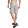 image:imageBikewa Mens Mountain Bike Shorts 3D Padded Loosefit Biking Riding Cycling Bicycle Biker Shorts Zipper PocketsLight Grey