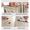 image:imageBikewa Mens Mountain Bike Shorts 3D Padded Loosefit Biking Riding Cycling Bicycle Biker Shorts Zipper PocketsLight Khaki