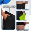 image:imageBikewa Mens Mountain Bike Shorts 3D Padded Loosefit Riding Biking Cycling Bicycle Biker Shorts for Men Zipper PocketsBlackFluorescent Green