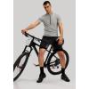image:imageBikewa Mens Mountain Bike Shorts 3D Padded Loosefit Riding Biking Cycling Bicycle Biker Shorts for Men Zipper PocketsBlackGrey