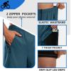image:imageBikewa Mens Mountain Bike Shorts 3D Padded Loosefit Riding Biking Cycling Bicycle Biker Shorts for Men Zipper PocketsBlue Grey