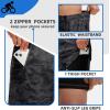 image:imageBikewa Mens Mountain Bike Shorts 3D Padded Loosefit Riding Biking Cycling Bicycle Biker Shorts for Men Zipper PocketsCamo Black