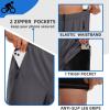 image:imageBikewa Mens Mountain Bike Shorts 3D Padded Loosefit Riding Biking Cycling Bicycle Biker Shorts for Men Zipper PocketsDark Grey