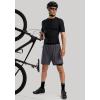 image:imageBikewa Mens Mountain Bike Shorts 3D Padded Loosefit Riding Biking Cycling Bicycle Biker Shorts for Men Zipper PocketsDark Grey