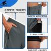 image:imageBikewa Mens Mountain Bike Shorts 3D Padded Loosefit Riding Biking Cycling Bicycle Biker Shorts for Men Zipper PocketsGrey