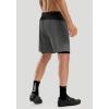 image:imageBikewa Mens Mountain Bike Shorts 3D Padded Loosefit Riding Biking Cycling Bicycle Biker Shorts for Men Zipper PocketsGreyBlack