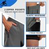 image:imageBikewa Mens Mountain Bike Shorts 3D Padded Loosefit Riding Biking Cycling Bicycle Biker Shorts for Men Zipper PocketsGreyBlack