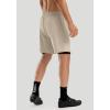 image:imageBikewa Mens Mountain Bike Shorts 3D Padded Loosefit Riding Biking Cycling Bicycle Biker Shorts for Men Zipper PocketsLight Khaki