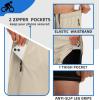 image:imageBikewa Mens Mountain Bike Shorts 3D Padded Loosefit Riding Biking Cycling Bicycle Biker Shorts for Men Zipper PocketsLight Khaki