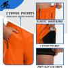 image:imageBikewa Mens Mountain Bike Shorts 3D Padded Loosefit Riding Biking Cycling Bicycle Biker Shorts for Men Zipper PocketsOrange