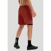 image:imageBikewa Mens Mountain Bike Shorts 3D Padded Loosefit Riding Biking Cycling Bicycle Biker Shorts for Men Zipper PocketsSavannah Red