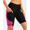 image:imageBikewa Womens 4D Padded Bike Shorts Cycling Riding Road Biking Bicycle Cycle Shorts for Women Zipper PocketsBlackRosy