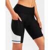 image:imageBikewa Womens 4D Padded Bike Shorts Cycling Riding Road Biking Bicycle Cycle Shorts for Women Zipper PocketsBlackWhite