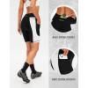 image:imageBikewa Womens 4D Padded Bike Shorts Cycling Riding Road Biking Bicycle Cycle Shorts for Women Zipper PocketsBlackWhite