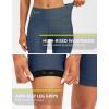 image:imageBikewa Womens 4D Padded Bike Shorts Cycling Riding Road Biking Bicycle Cycle Shorts for Women Zipper PocketsBlue Grey