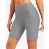 image:imageBikewa Womens 4D Padded Bike Shorts Cycling Riding Road Biking Bicycle Cycle Shorts for Women Zipper PocketsLight Grey