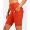 image:imageBikewa Womens 4D Padded Bike Shorts Cycling Riding Road Biking Bicycle Cycle Shorts for Women Zipper PocketsOrange