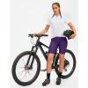 image:imageBikewa Womens 4D Padded Bike Shorts Cycling Riding Road Biking Bicycle Cycle Shorts for Women Zipper PocketsPurple