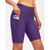 image:imageBikewa Womens 4D Padded Bike Shorts Cycling Riding Road Biking Bicycle Cycle Shorts for Women Zipper PocketsPurple